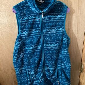 Plus size fleece vest